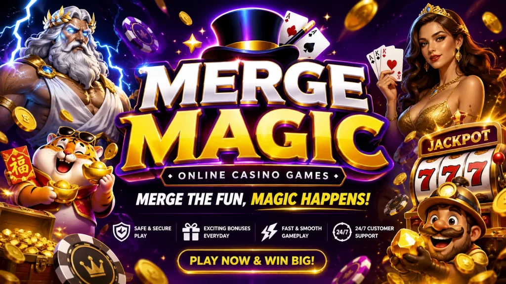 Giao diện màn chơi T888 Merge Magic với ô ghép và biểu tượng tài nguyên