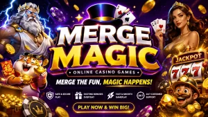 Giao diện màn chơi T888 Merge Magic với ô ghép và biểu tượng tài nguyên