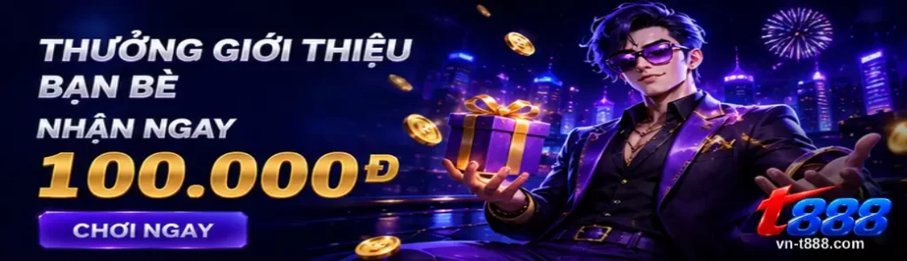 Giao diện trang chủ T888 Tin tức cùng banner khuyến mãi và biểu tượng game